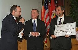 Presentation of the Class Gift, a check for $2,000, matched by the Alumni Association