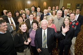 colleagues wish Dr. Fischman a happy retirement