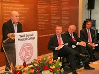 Ronald O. Perelman, Dr. Antonio M. Gotto Jr., Dr. Herbert Pardes and Dr. Zev Rosenwaks.