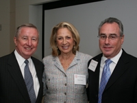 Dr. Antonio M. Gotto Jr., Daisy Soros and Dr. Matthew Fink at the "Information Please" seminar, May 20.