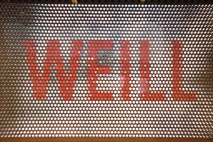 Weill Cornell's media wall located inside the Belfer Research Building's main lobby. Belfer Research Building's main lobby