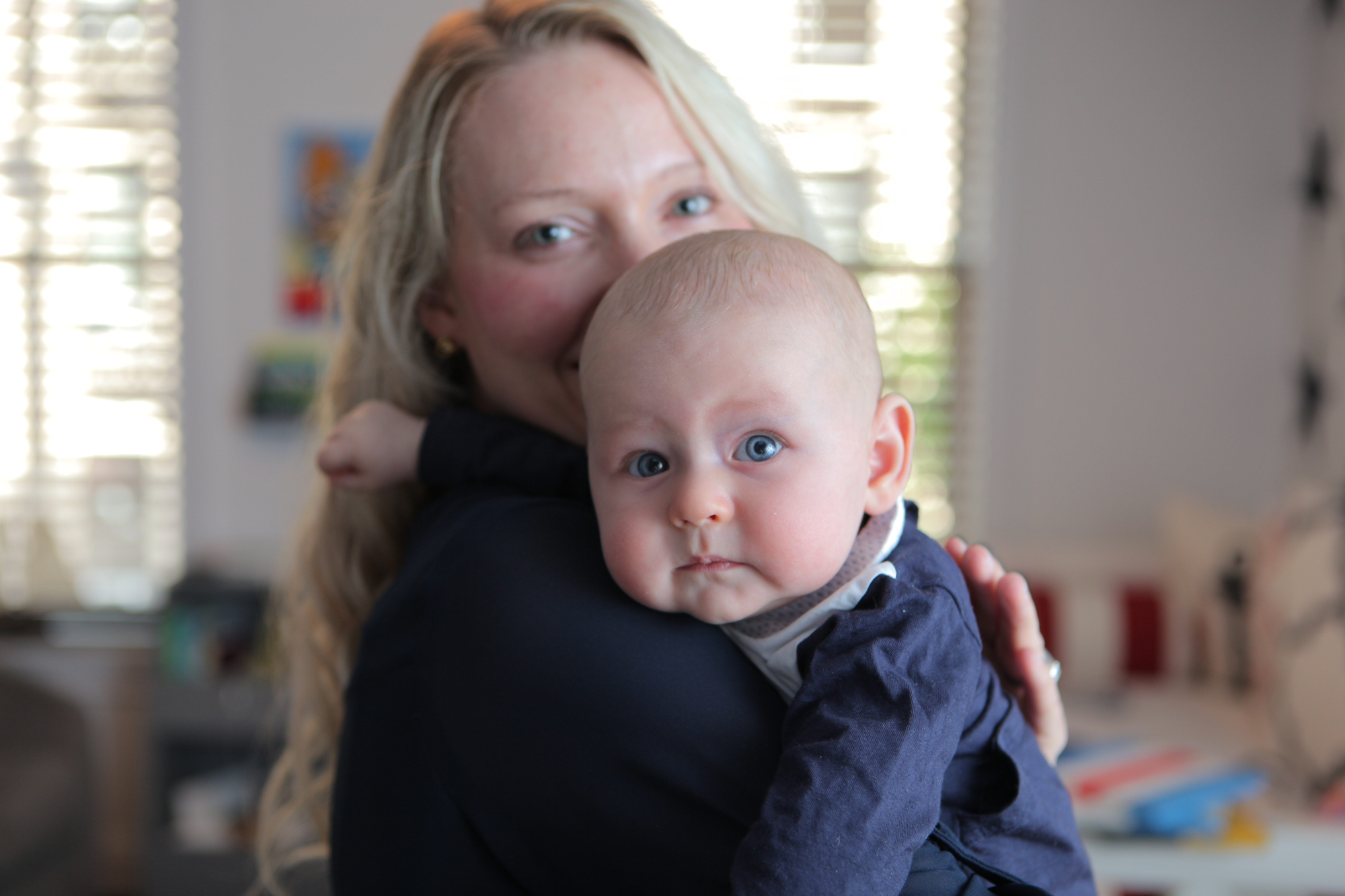 Carter Bisso with her son, Cal. Carter and Cal Bisso