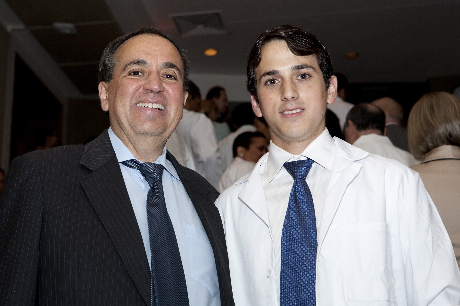 Dr. Frank Chervenak, chairman of the Department of Obstetrics and Gynecology, and son Joseph