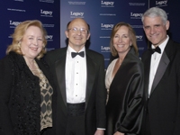 Dr. Claudia Henschke (left), with (from left) Bill Novelli, CEO of AARP and chairman of the Campaign for Tobacco-Free Kids; Dr. Cheryl Healton, president and CEO of the ALF; and Dr. Thomas H. Peterson, medical director of quality at Helen DeVos Children's Dr. Claudia Henschke with Bill Novelli, Dr. Cheryl Healton and Dr. Thomas H. Peterson