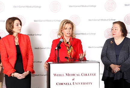 Sunday's press conference on sequestration: Dr. Glimcher, Carolyn Maloney and Liz Krueger