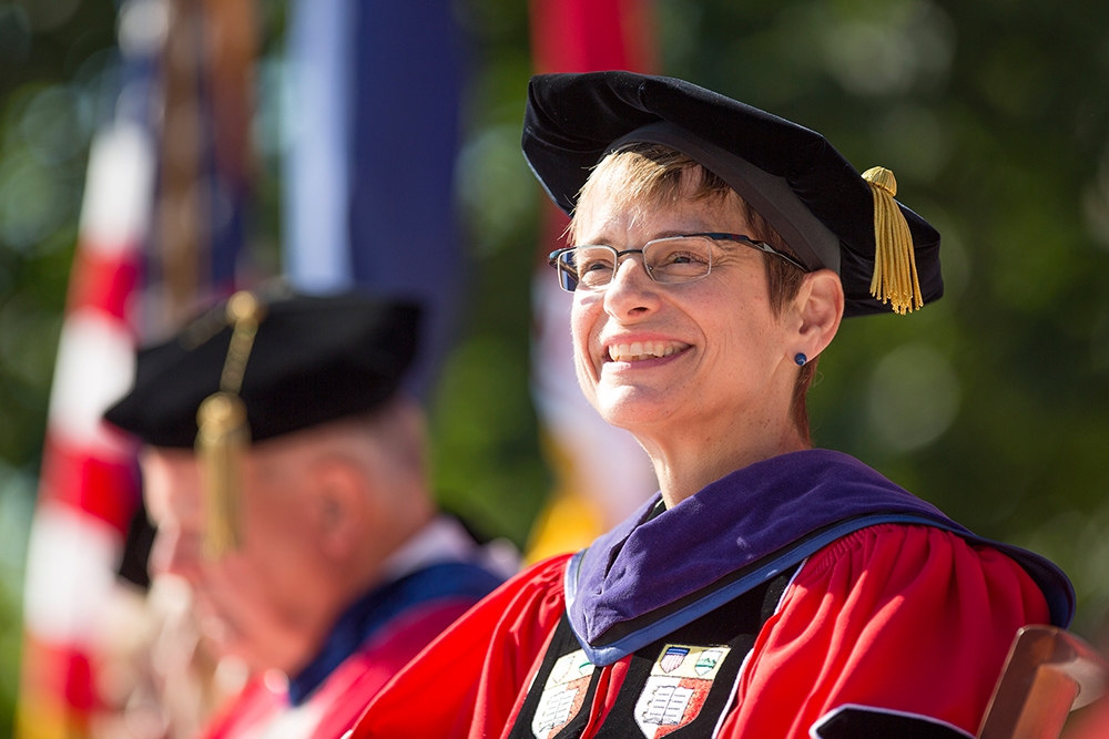 President Elizabeth Garrett at her inauguration on Sept. 18, 2015 Elizabeth Garrett