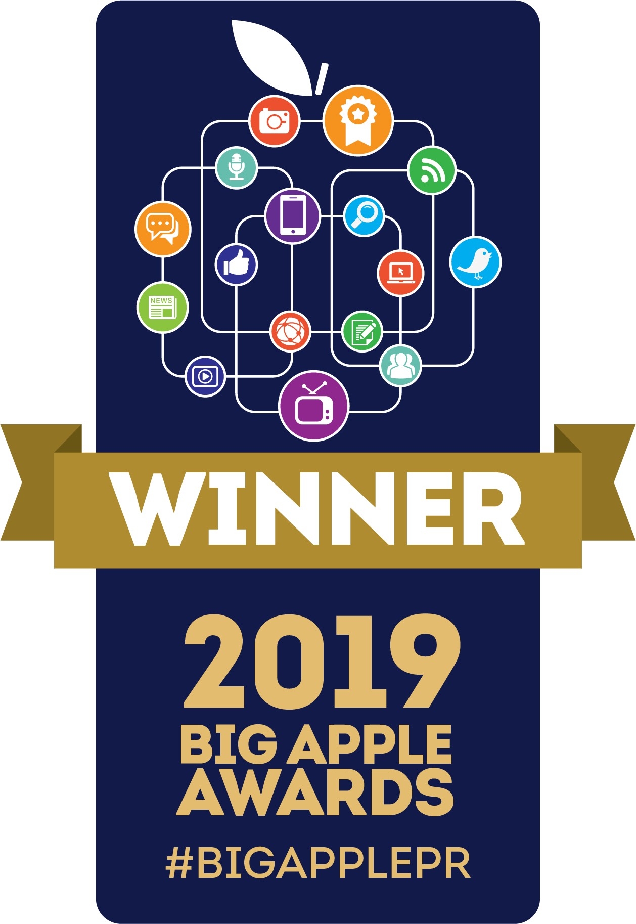 2019 Big Apple Awards badge