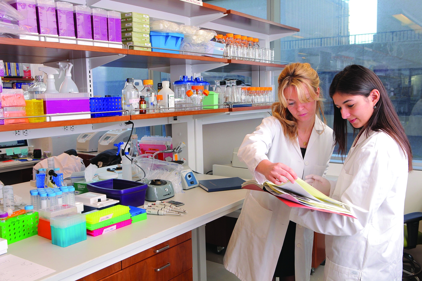 Dr. Dilek Colak and Monica Ferrer Scorro, The Belfer Research Building