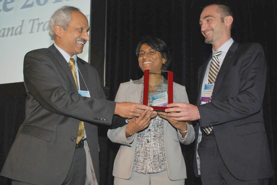 Drs. Madhu Mazumdar and Stavros Memtsoudis: Team Science Award on behalf of the team from Dr. Anantha Shekhar of the Indiana University School of Medicine