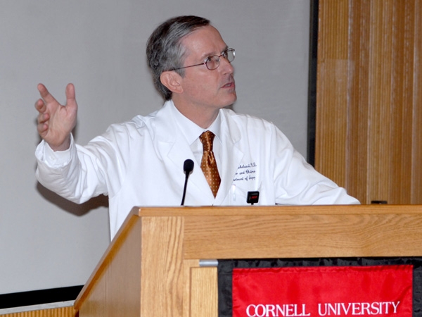 Dr. Fabrizio Michelassi recalls his white-coat ceremony