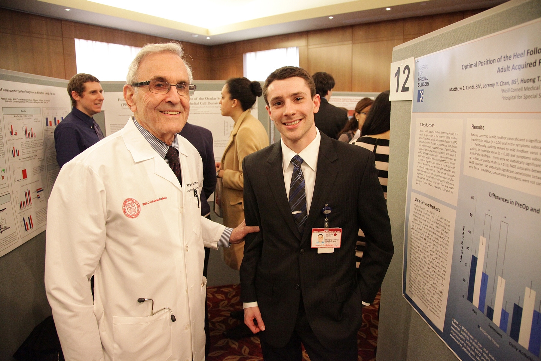 . Dr. Ralph Nachman and Matt Conti; Medical Student Research Day