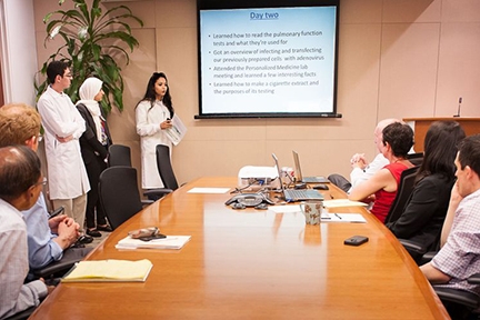 Qatari high school students
