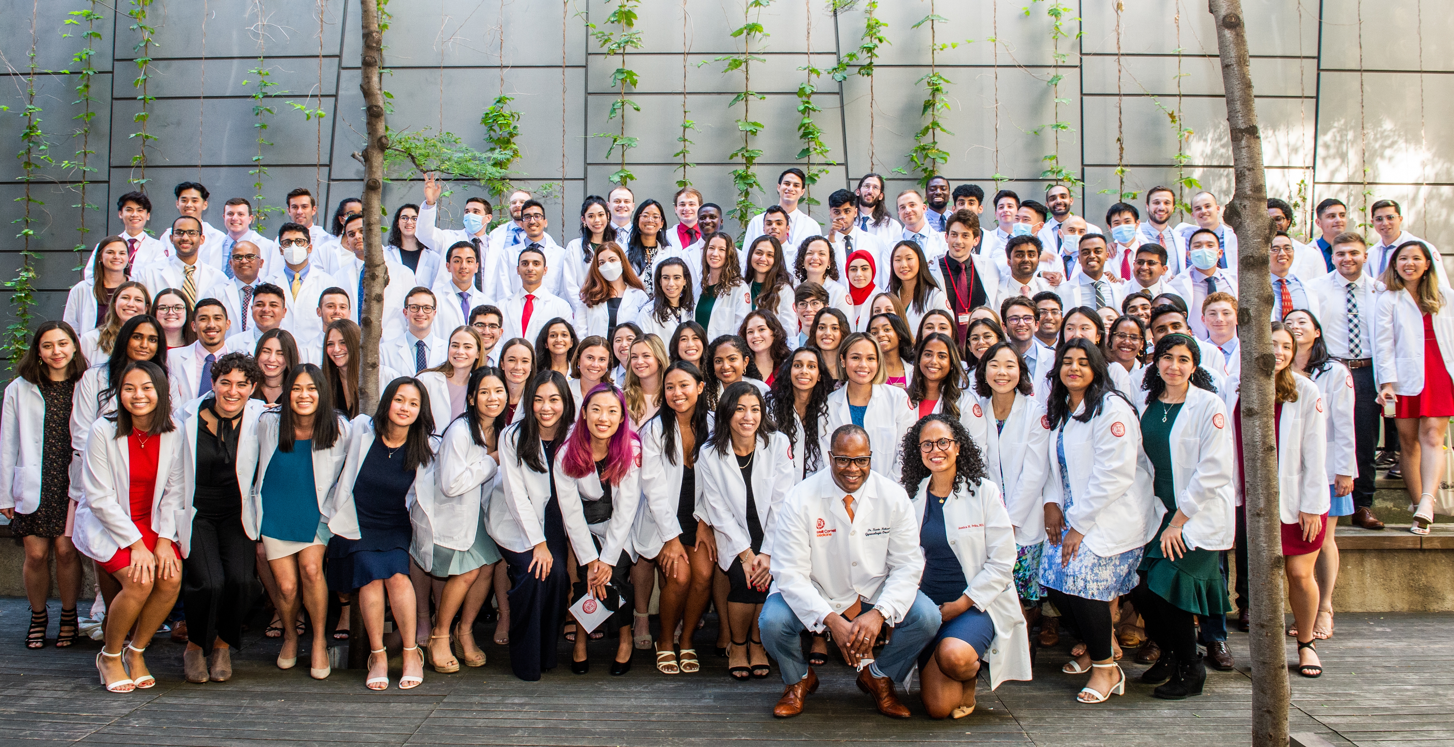 The Class of 2026 at Weill Cornell Medicine's annual White Coat ceremony on August 16, 2022.  All photos by Studio Brooke.