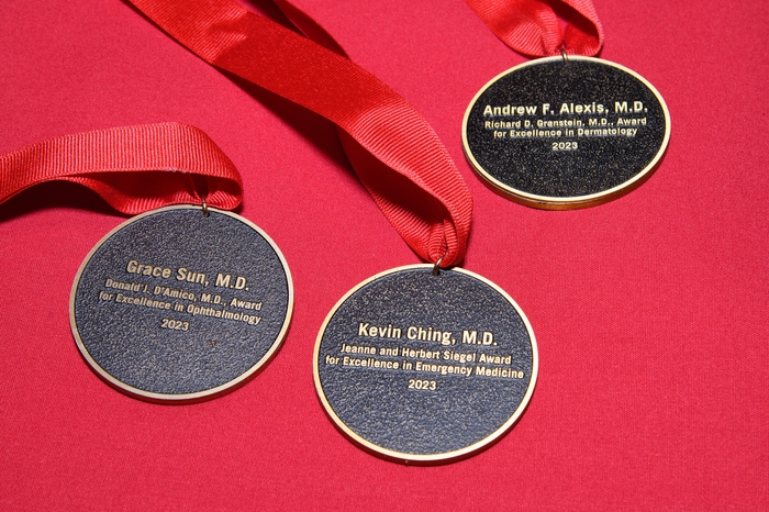 medals for the winners honored at convocation