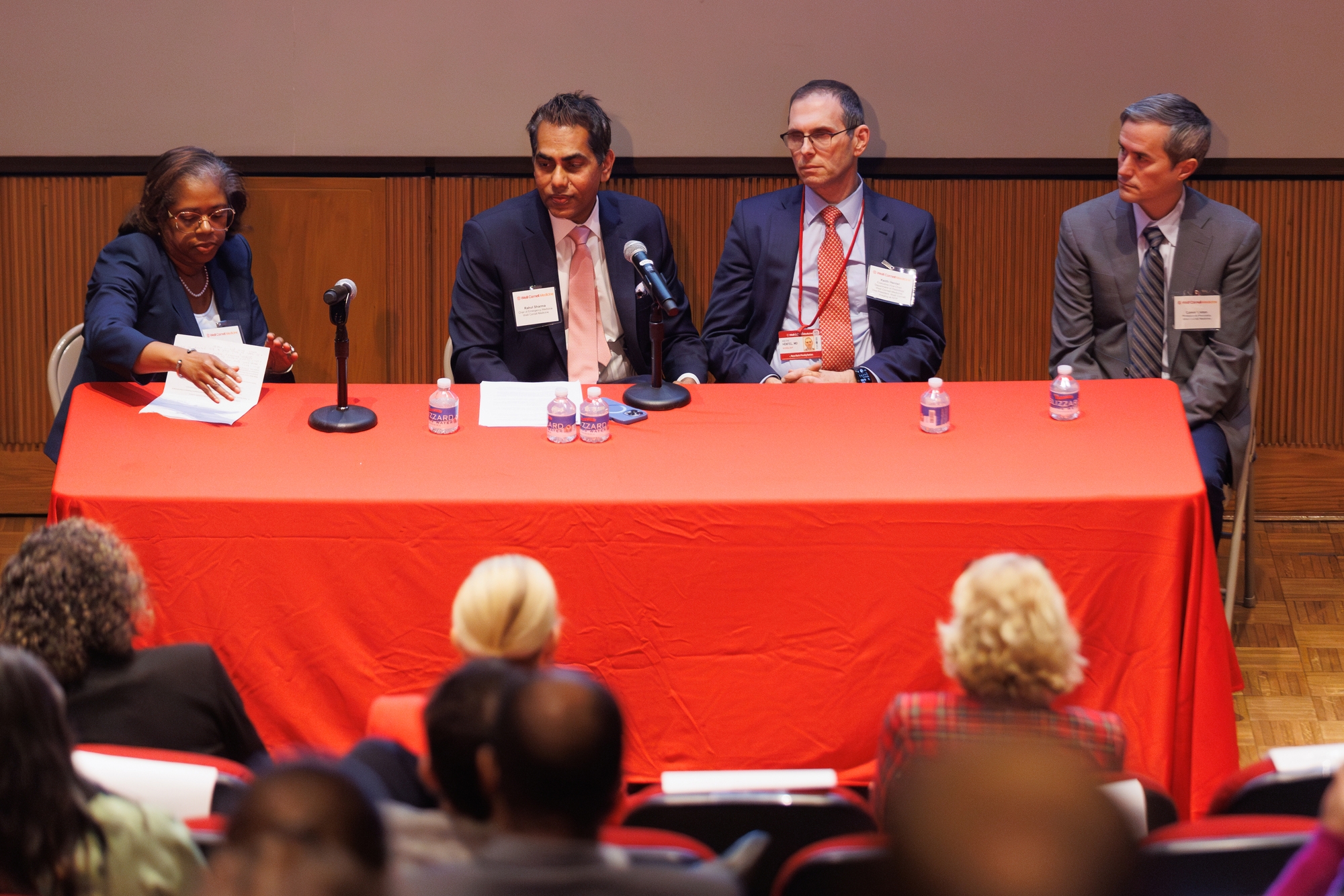Workflows Panel: Drs. Denise Howard (left), Rahul Sharma, Keith Hentel and Conor Liston